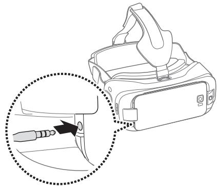 SAMSUNG GEAR VR POUR GALAXY S6 & S6 EDGE - Connector un casque ou des écouteurs - 1