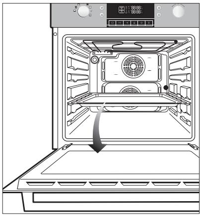 SAMSUNG BQ1Q4T090/XEF - Positionnement de la plaque à pâtisserie ou de la l'échappatoire - 1