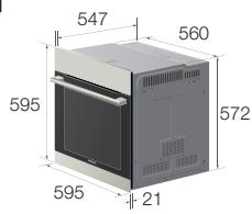 SAMSUNG NV70F7796MS - Installation im Kuchenschrank - 1