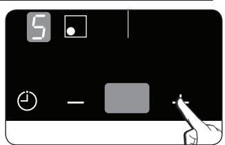 SAMSUNG NZ63F3NM1AB/UR,  NZ63K7777BK - Auswahlen einer Kochzone und Einstellen der Leistung - 2