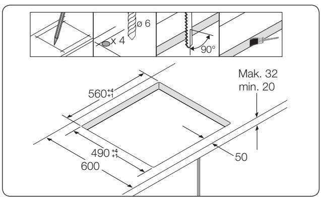 SAMSUNG NZ63F3NM1AB/UR,  NZ63K7777BK - Munkalapba történő beszerelés - 3