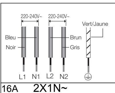 SAMSUNG NZ63F3NM1AB/UR,  NZ63K7777BK - 2x1N~: Oddziel przywody przyd podłaczeniem. - 1