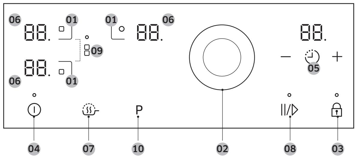 SAMSUNG NZ63J9770EK - Tableau de commande - 1