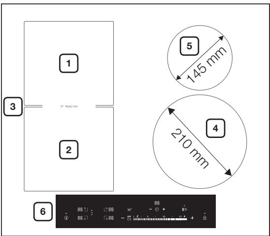 SAMSUNG NZ64H57479K/EF,  NZ64N7777GK/E1 - KOCHZONEN - 1
