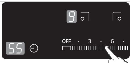 SAMSUNG NZ64H37070K,  NZ64K7757BK,  NZ64K5747BK,  NZ64N7777GK - Kochzonen mit dem Timer automatisch ausschalten - 5