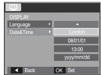 SAMSUNG P1000 - QUICK START GUIDE (VER.2.0) - De datum,ijd en datumsoort instellen - 1