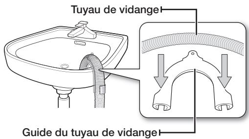 SAMSUNG WF0704L7W - Raccordement du tuyau de vidange - 1