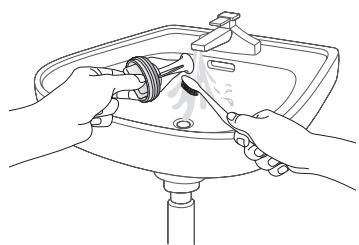SAMSUNG WF8714ADV - Nettoyage du filtre à impuretés - 2