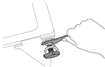 SAMSUNG WF8714ADV - Ajuster les pieds réglables - 3