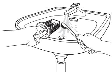 SAMSUNG WF9802AW - NETTOYER LE FILTRE À IMPURETÉS - 2