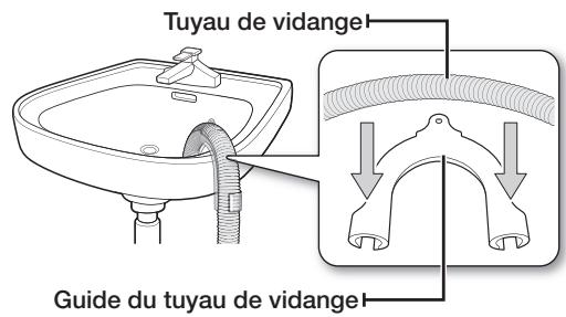 SAMSUNG WF9802AW - Raccordement du tuyau de vidange - 1