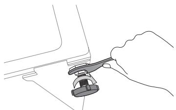 SAMSUNG WF9802LWV - Ajuster les pieds réglables - 3