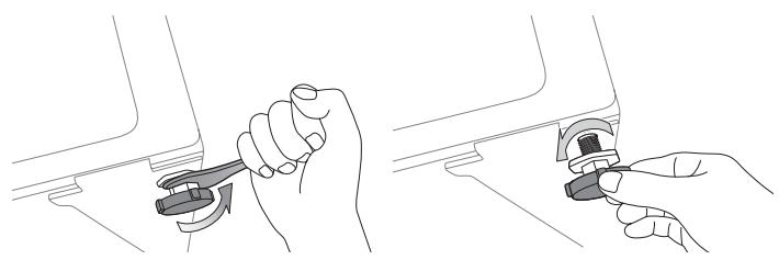 SAMSUNG WF9802LWV - Ajuster les pieds réglables - 2