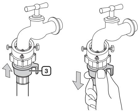 SAMSUNG WF9802LWV - Raccorder le tuyau d'arrivée d'eau (sur certains modèles) - 4