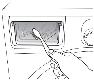 SAMSUNG WF9802LWV - NETTOYAGE DU TIROIR À LESSIVE ET DU LOGEMENT DU TIROIR - 3