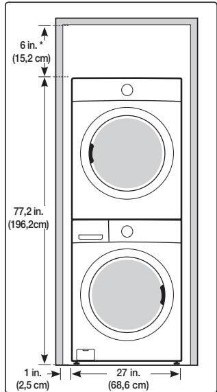 SAMSUNG WF331ANW - Avec le socle en option ou le kit de superposition - 4