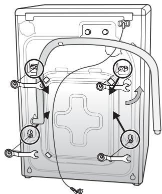 SAMSUNG WF331ANW - Enlever les vis de transport - 1