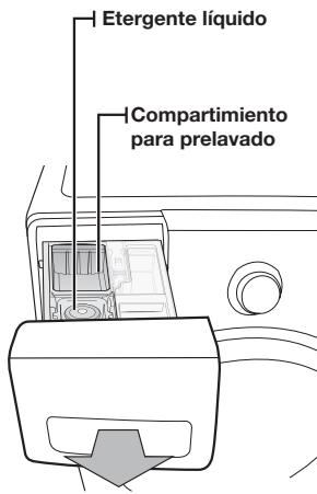 Etergente líquido Compartimiento para prelavado