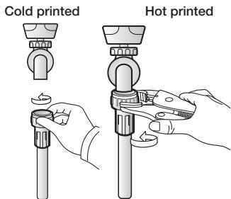 Cold printed Hot printed