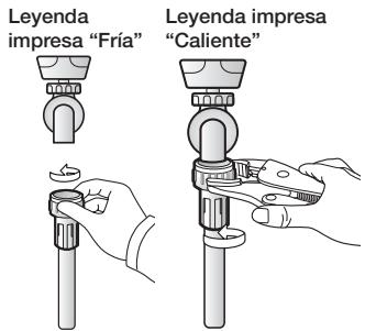 Leyenda impresa "Fría" Leyenda impresa "Caliente"