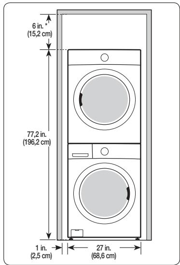 SAMSUNG WF331ANW - Con pedestal o kit de apilamiento opcionales - 3