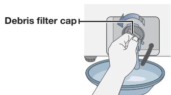 Debris filter cap