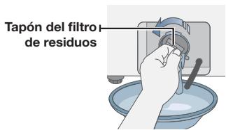 Tapón del filtro de residuos