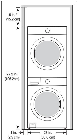 SAMSUNG WF350ANG/XAC - With optional pedestal base or stacking kit - 5
