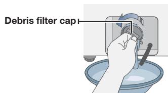 SAMSUNG WF350ANG/XAC - CLEANING THE DEBRIS FILTER - 3