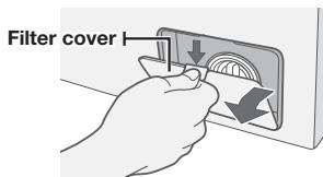 SAMSUNG WF350ANG/XAC - CLEANING THE DEBRIS FILTER - 1