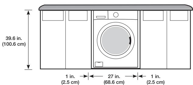 SAMSUNG WF350ANG/XAC - Undercounter installation(washer only) - 1