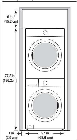 SAMSUNG WF350ANG/XAC - Avec le socle en option ou le kit de superposition - 5