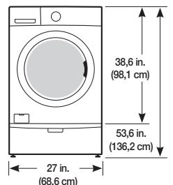 SAMSUNG WF350ANG/XAC - Avec le socle en option ou le kit de superposition - 2