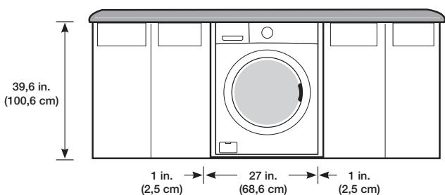 SAMSUNG WF350ANG/XAC - Installation sous-plan (lave-linge uniquement) - 1
