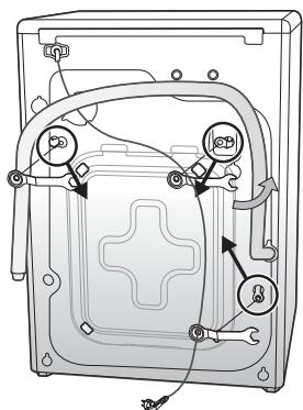 SAMSUNG WF364BVBGWR/A2 - Removing the Shipping Bolts - 1