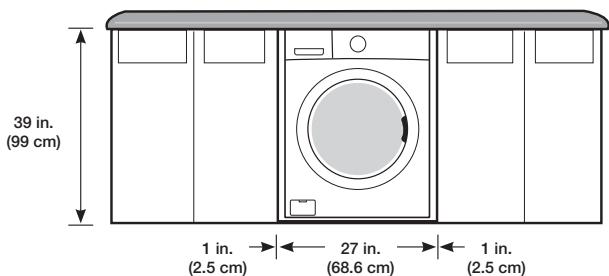 SAMSUNG WF364BVBGWR/A2 - Undercounter installation (washer only) - 1