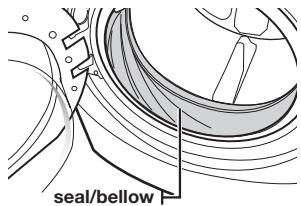 SAMSUNG WF364BVBGWR/A2 - CLEANING THE DOOR SEAL/BELLOW - 1