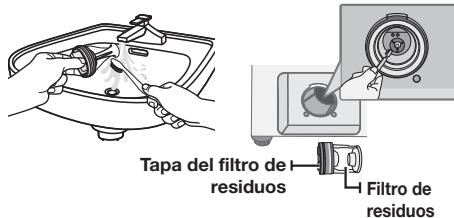 SAMSUNG WF393BTPARA - LIMPieZA DEL Filtro DE RESIDUOS - 5