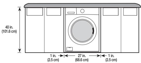 SAMSUNG WF393BTPARA - Undercounter installation (washer only) - 1