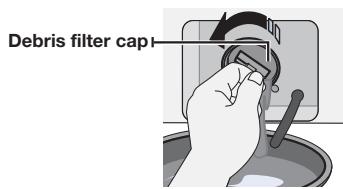 SAMSUNG WF393BTPARA - CLEANING THE DEBRIS FILTER - 4