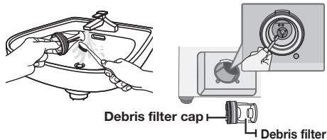 SAMSUNG WF393BTPARA - CLEANING THE DEBRIS FILTER - 5