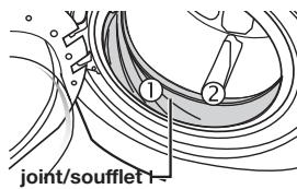 SAMSUNG WF393BTPARA - NETTOYAGE DU JOINT DU HUBLOT/DU SOUFFLET - 1