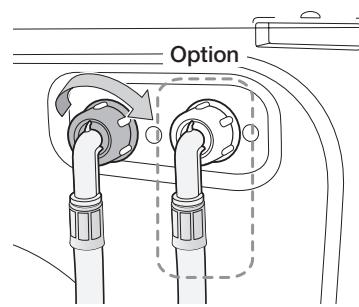 SAMSUNG WF1704WSV - Raccorder le tuyau d'arrivée d'eau (sur certains modèles) - 7