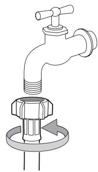 SAMSUNG WF1704WSV - Raccorder le tuyau d'arrivée d'eau (sur certains modèles) - 10