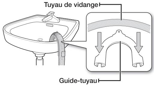 SAMSUNG WF1804WSV - Raccordement du tuyau de vidange - 1