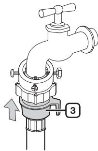 SAMSUNG WF1804WSV - Raccorder le tuyau d'arrivée d'eau (sur certains modèles) - 4