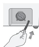 SAMSUNG WW90J6410CW - Nettoyage du filtre à impuretés - 8