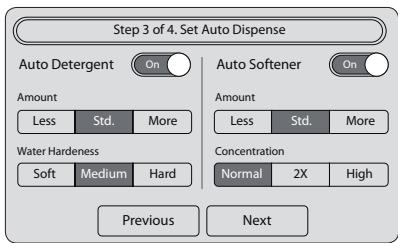 SAMSUNG WW9000 - STEP 3 - Set Auto Dispense - 1