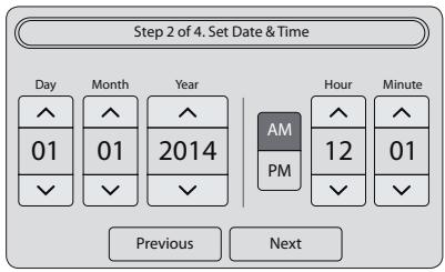 SAMSUNG WW9000 - STEP 2 - Set Date &amp; Time - 1