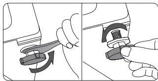 SAMSUNG WW9000 - STEP 3 - Adjust the levelling feet - 1